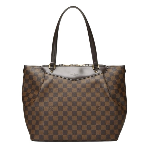 Louis Vuitton Damier Ebene Westminster GM Coated Canvas Leather Trim Tote Bag - Picture 1 of 15